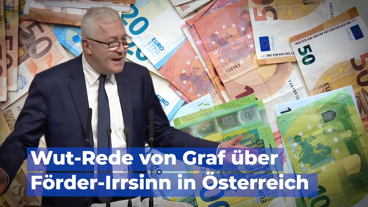 Wut-Rede von FP&Ouml;-Graf &uuml;ber den F&ouml;rder-Irrsinn