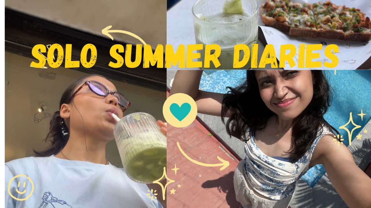 the summer i turned pretty (alone) 🌸 | solo dates, matcha first time, cafe days & healing vibes