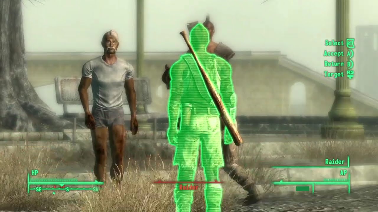 Stopping a Raider beat down with grenades! #fallout3