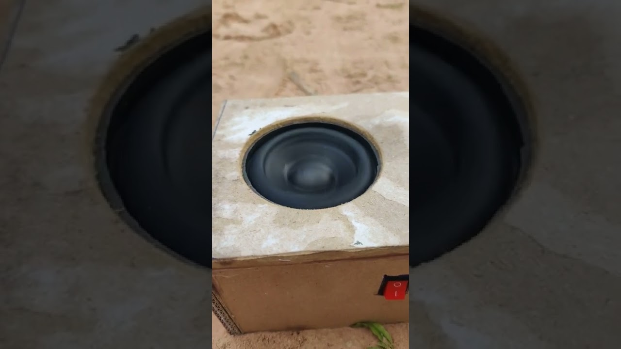 LG 3 inch speaker bass test.
