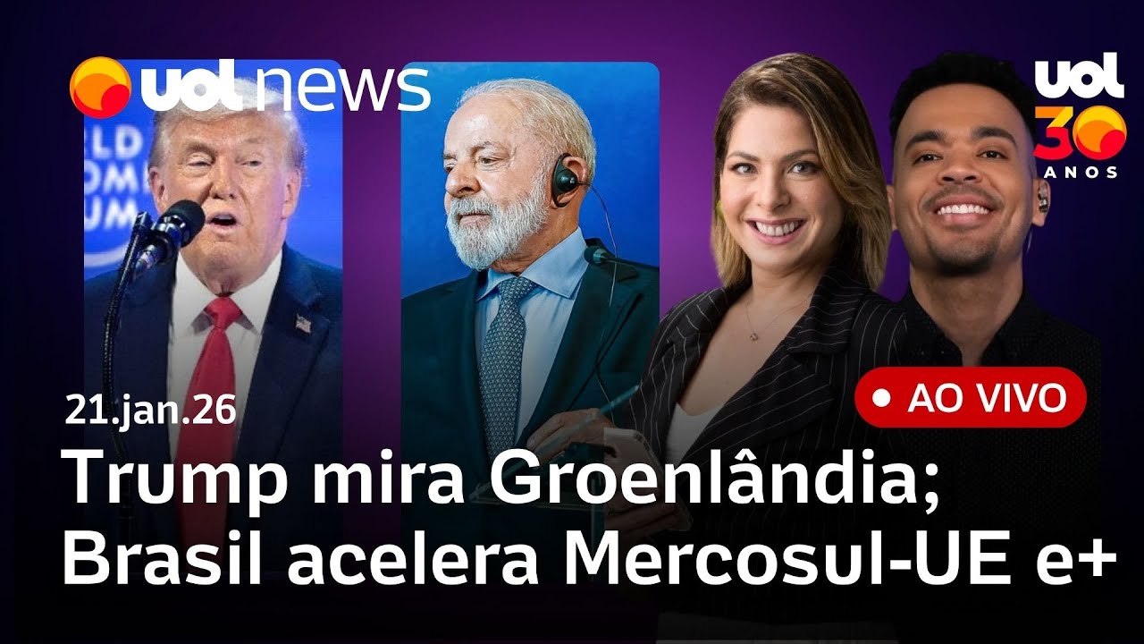 Trump fala em negociar Groenlândia; UE congela acordo com EUA; Brasil acelera acordo UE-Mercosul e+