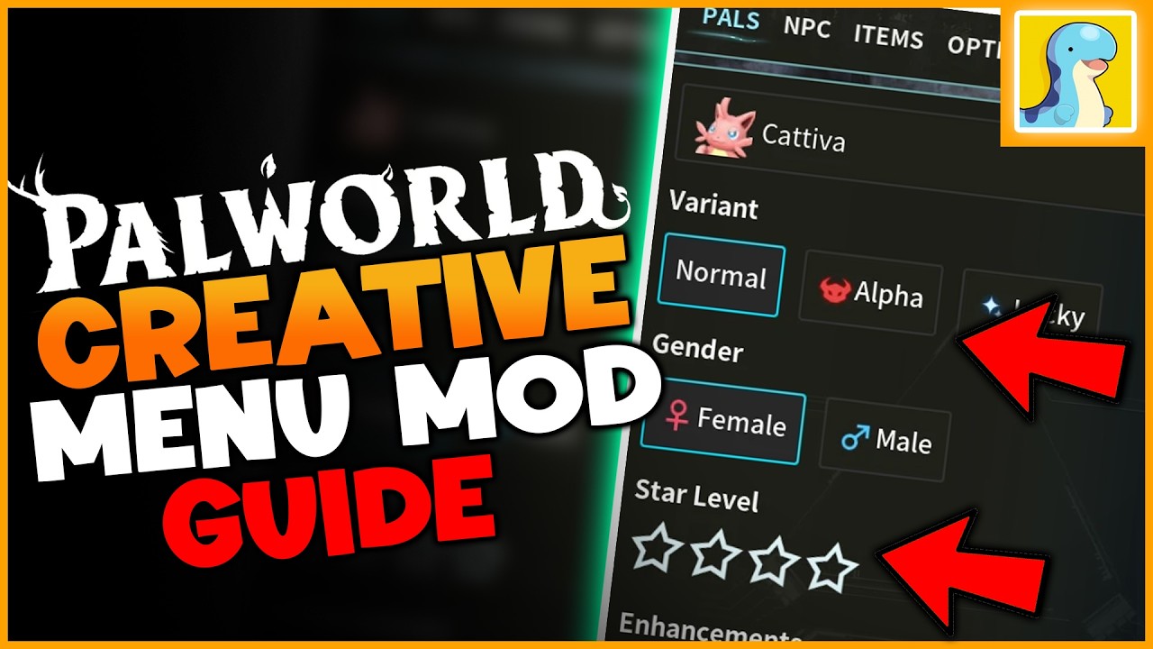 Гайд по установке мода Creative Menu в Palworld &mdash; кастомные Палы, NPC и предметы!