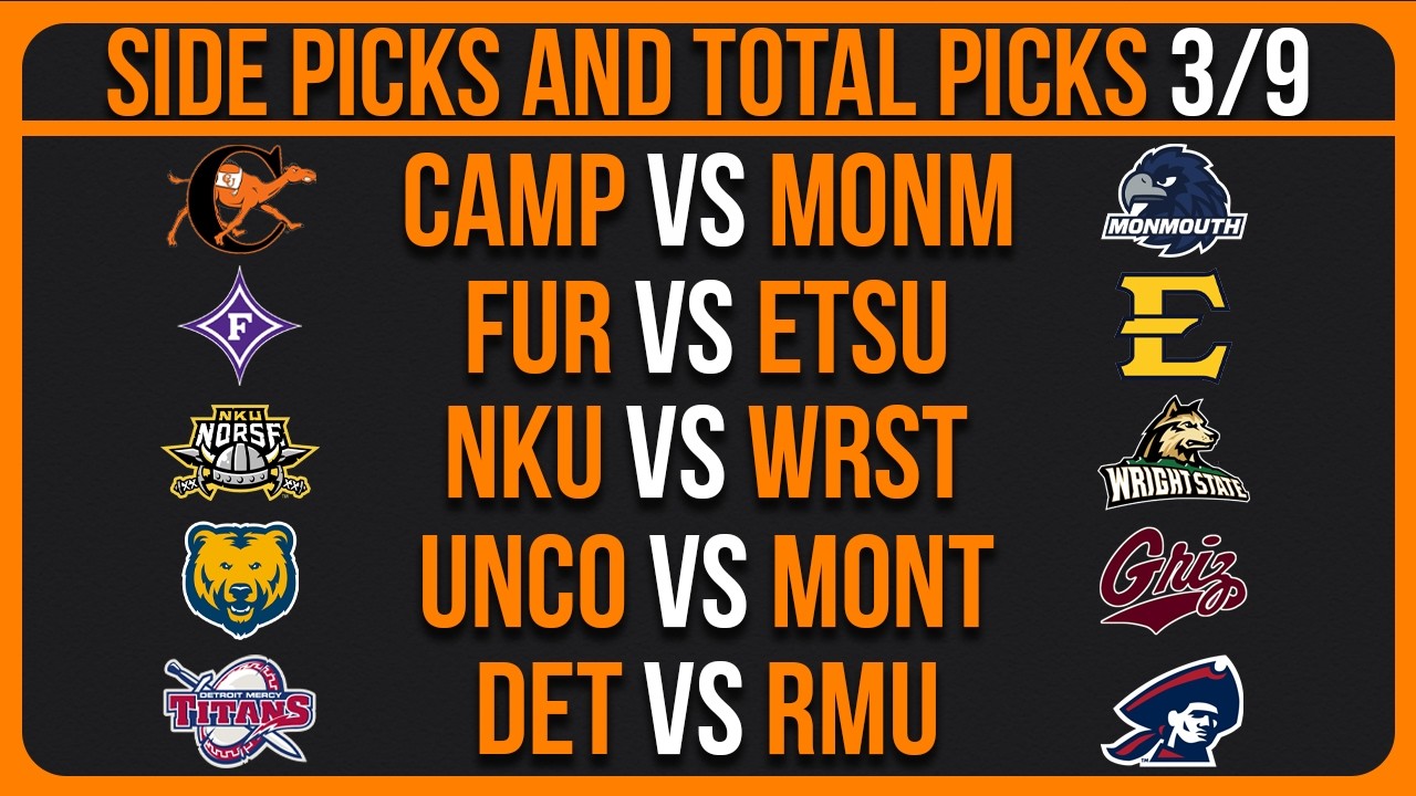 College Basketball Picks & Predictions Today Monday 3/9/26 | NCAAB Picks Today