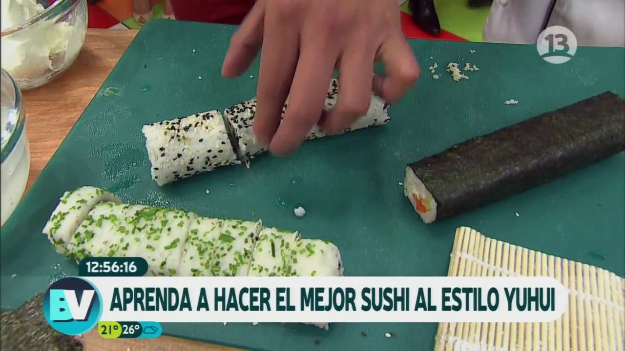 Yuhui nos preparó un exquisito sushi | Bienvenidos