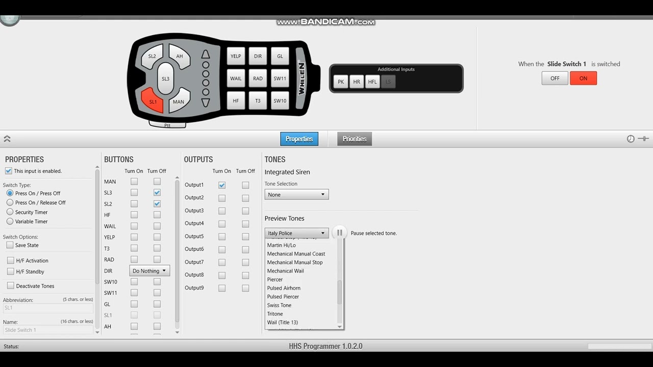 Whelen HHS3200 & HHS 4200 software all sirens tone