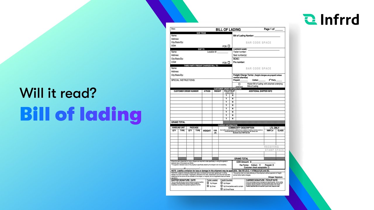 Episode 1: Will It Read? Bill of Lading | Logistics Document Extraction