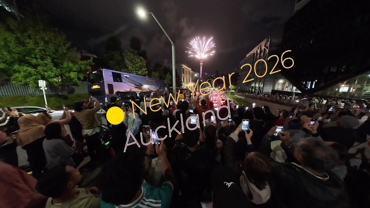 New Year 2026 Celebration in Auckland, New Zealand. नववर्षाच्या हार्दिक शुभेच्छा!