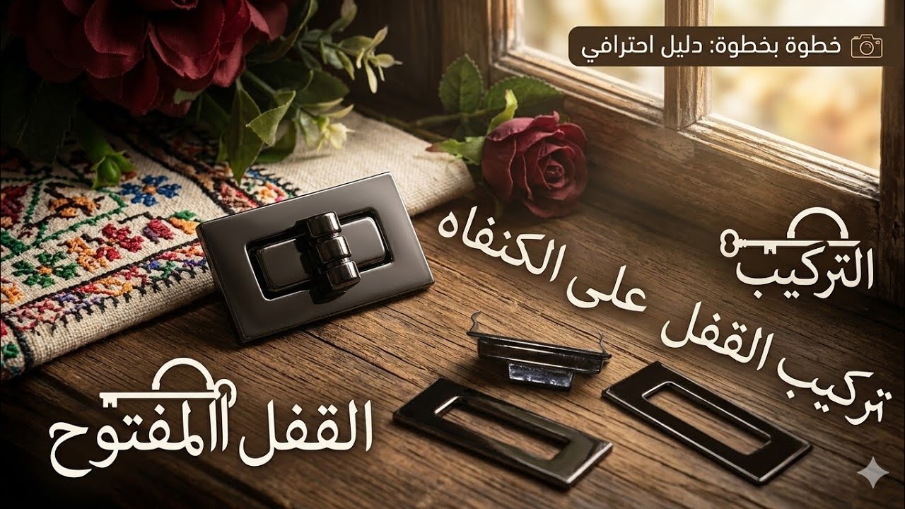 طريقة تركيب القفل المفتوح على    الكنفاه البلاستيكHow to install the open lock on the plastic canvas