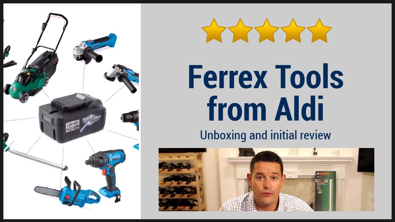 Unboxing and Initial Review - Ferrex Battery Powered Tools from Aldi