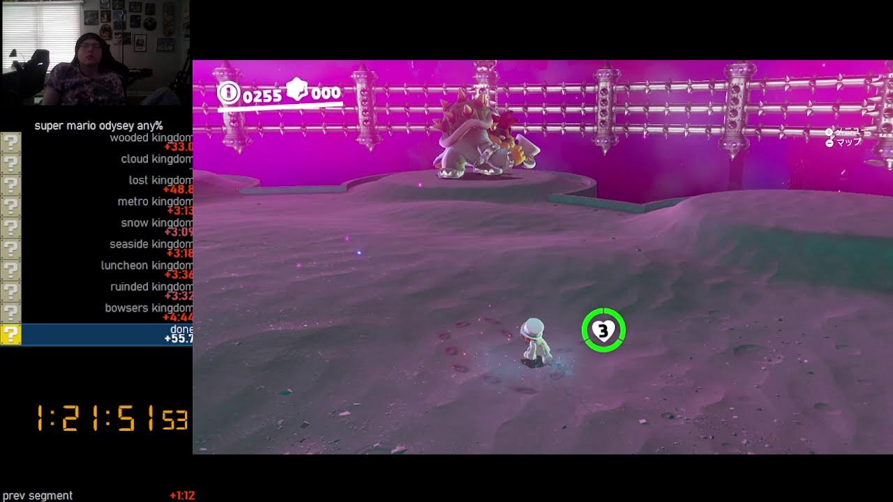 Super Mario Odyssey Speedrun attempts