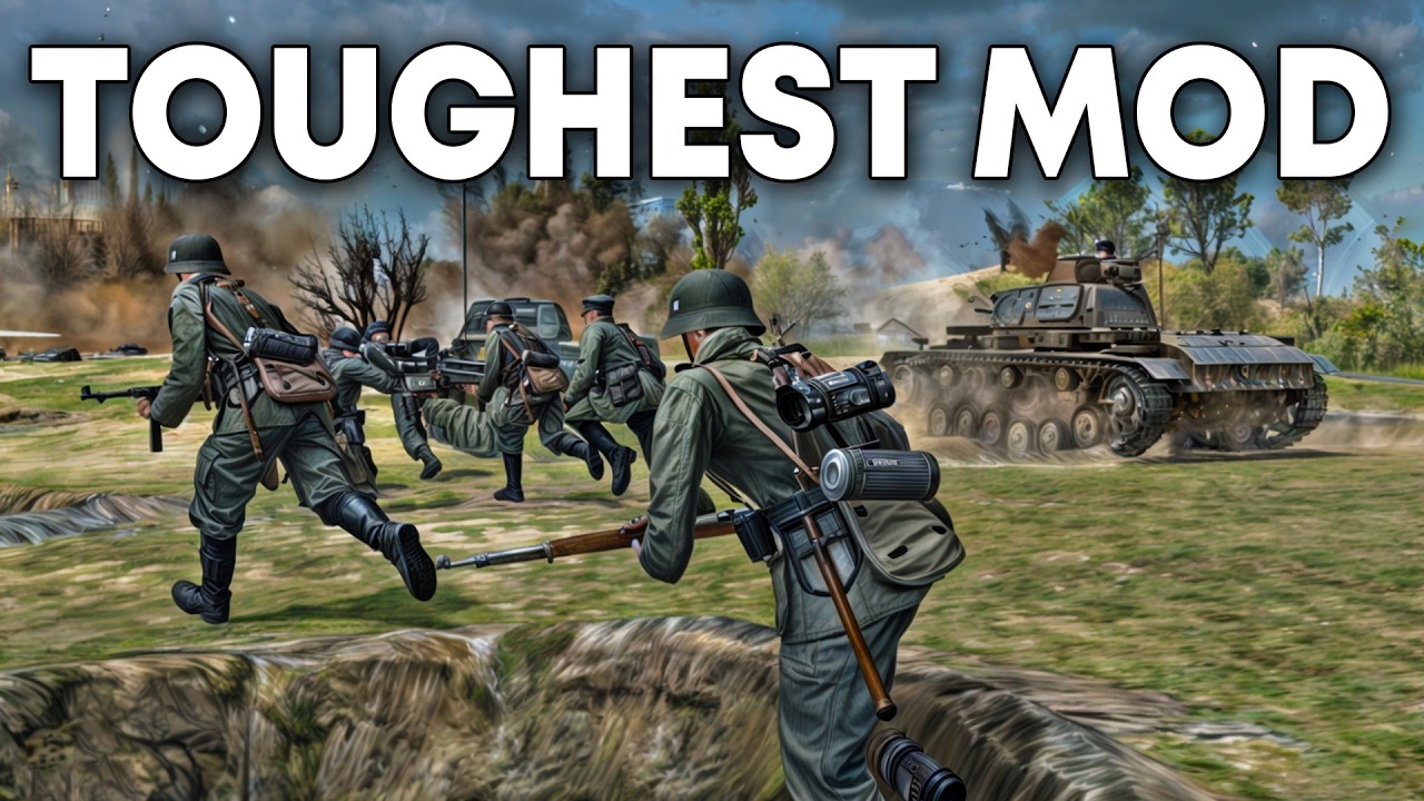 this WW2 RTS MOD is so HARD.. the DEVS thought we QUIT | Gates of Hell Conquest Enhanced Mod