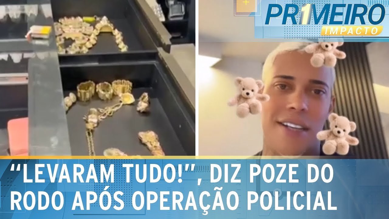 MC Poze do Rodo comenta operação policial; esposa é alvo | Primeiro Impacto (01/11/24)