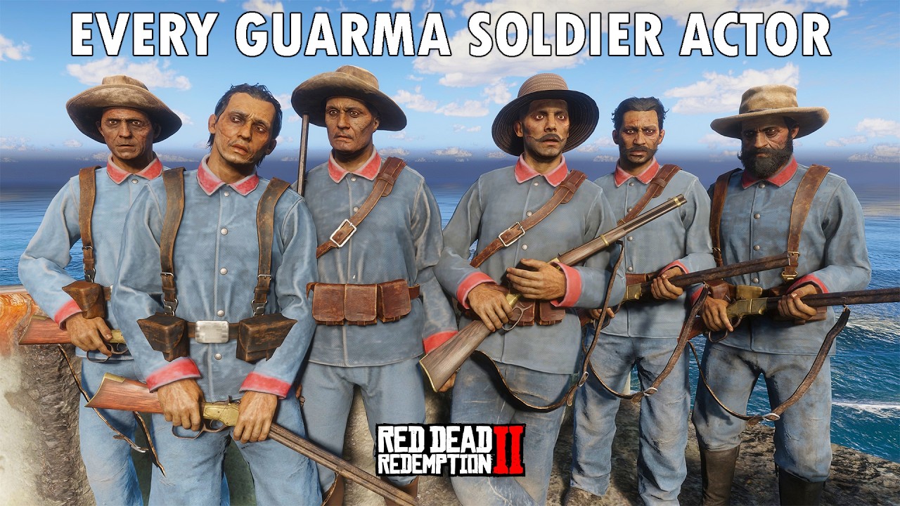 All Guarma Soldiers Voice Actors (Cuban Military) | RDR2