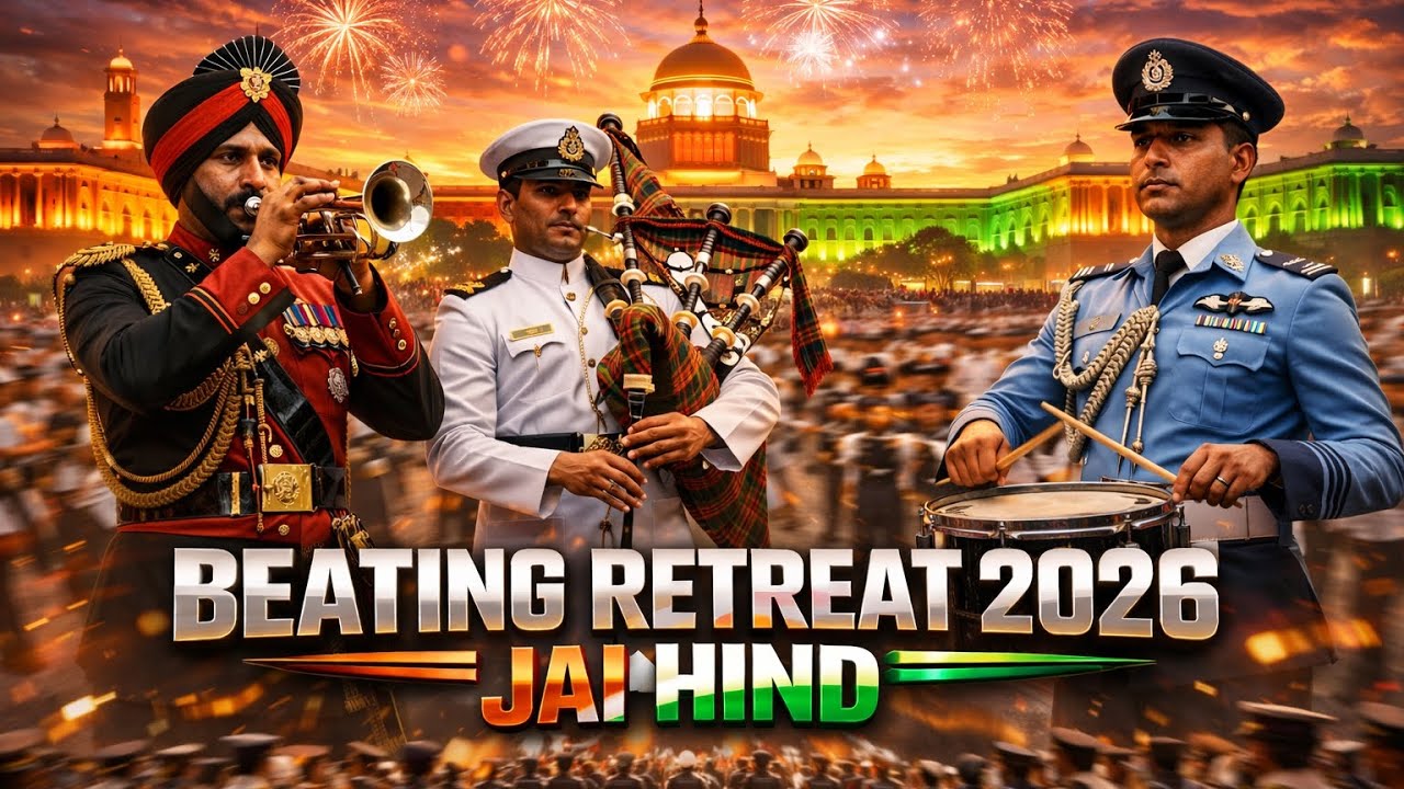 Grand Finale: The Majestic Beating Retreat Ceremony 2026 | Full Highlights