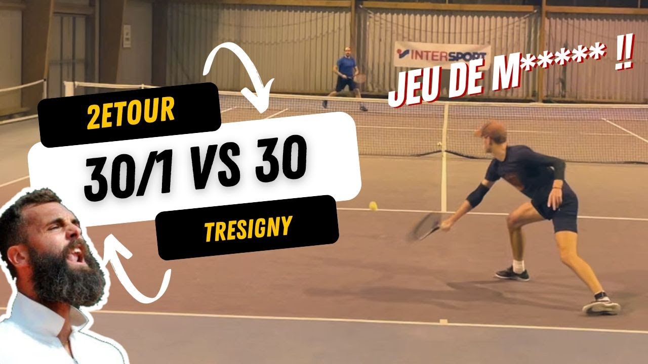 GROSSE TENSION pour la montée en 3e serie - Match officiel ( Tennis Amateur )