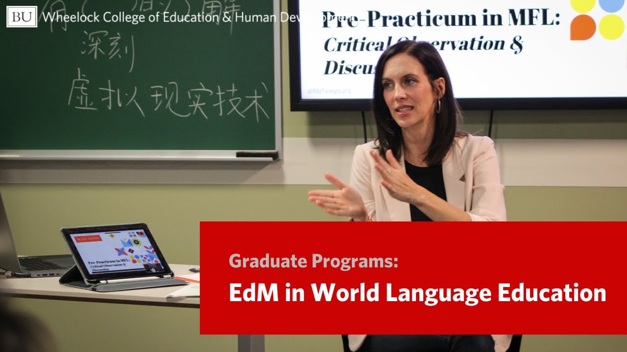 BU Wheelock's EdM in World Language Education