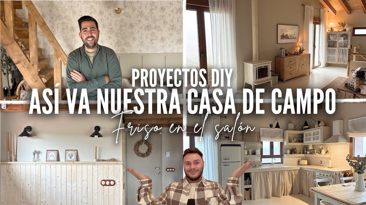 BIENVENIDOS a la CASA DE CAMPO 🏡 Paso a paso del FRISO del SALÓN 👌🏼 ENSEÑAMOS VUESTRAS CASAS 😍 VLOG