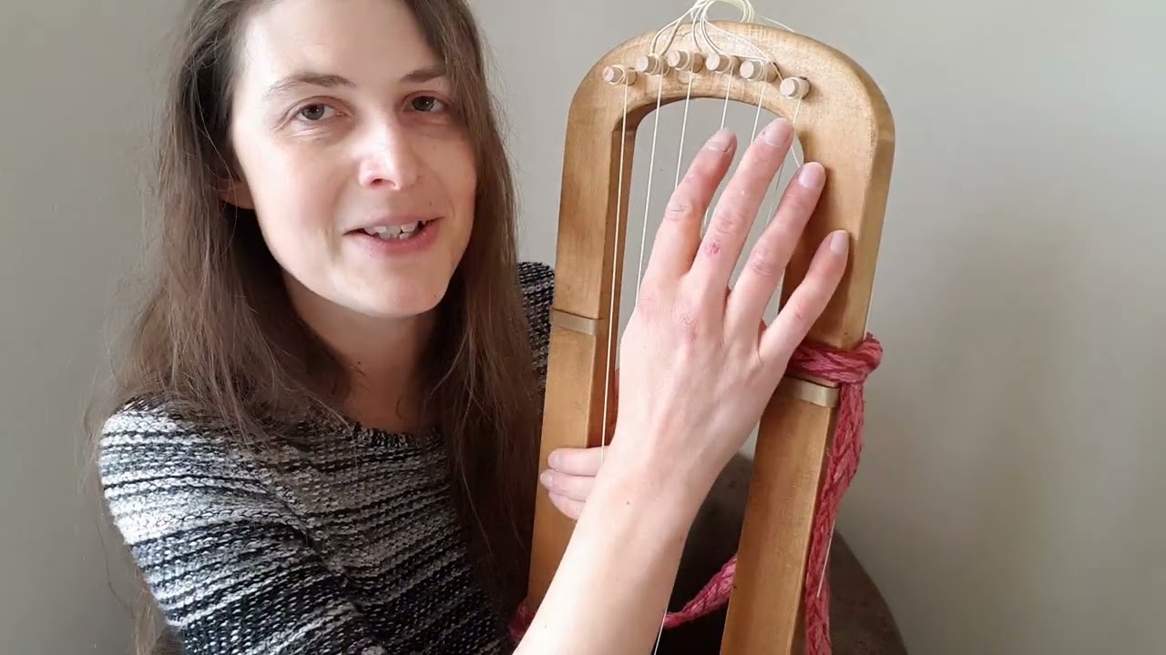 Aquila New Nylgut strings demo on my Anglo Saxon Lyre / Harp