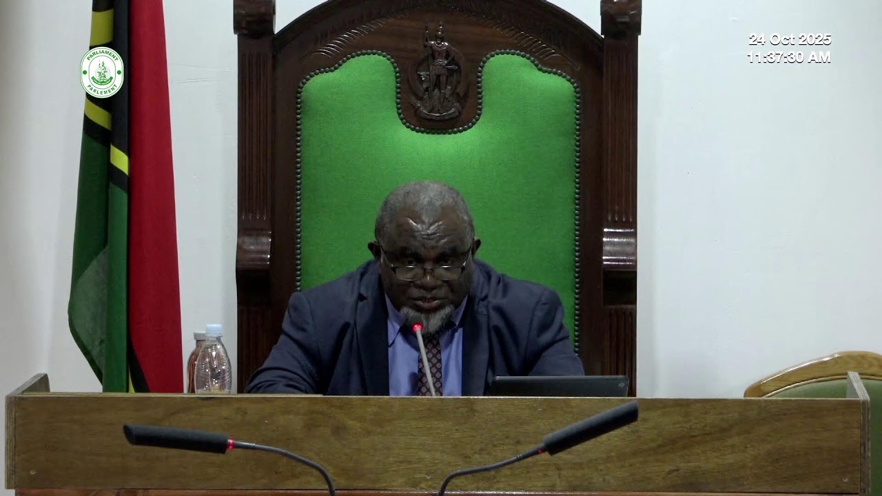 The Parliament of the Republic of Vanuatu -The Second Extraordinary session of 2025 Day3 - AM