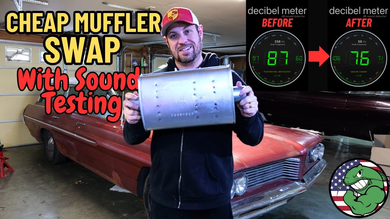 Cheap Muffler Swap with Sound Testing:  Glasspack vs Turbo Muffler