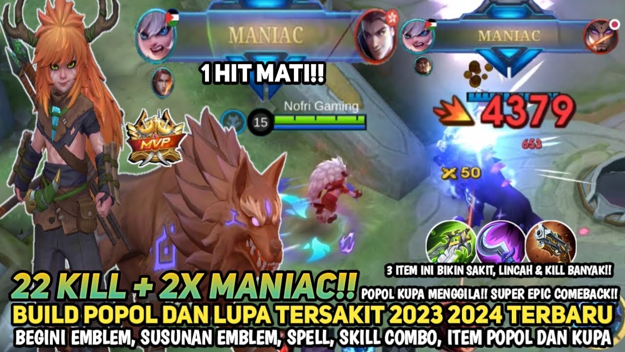 TERBARU! BUILD POPOL DAN KUPA TERSAKIT 2023 2024 - ITEM POPOL DAN KUPA PALING SAKIT 2023