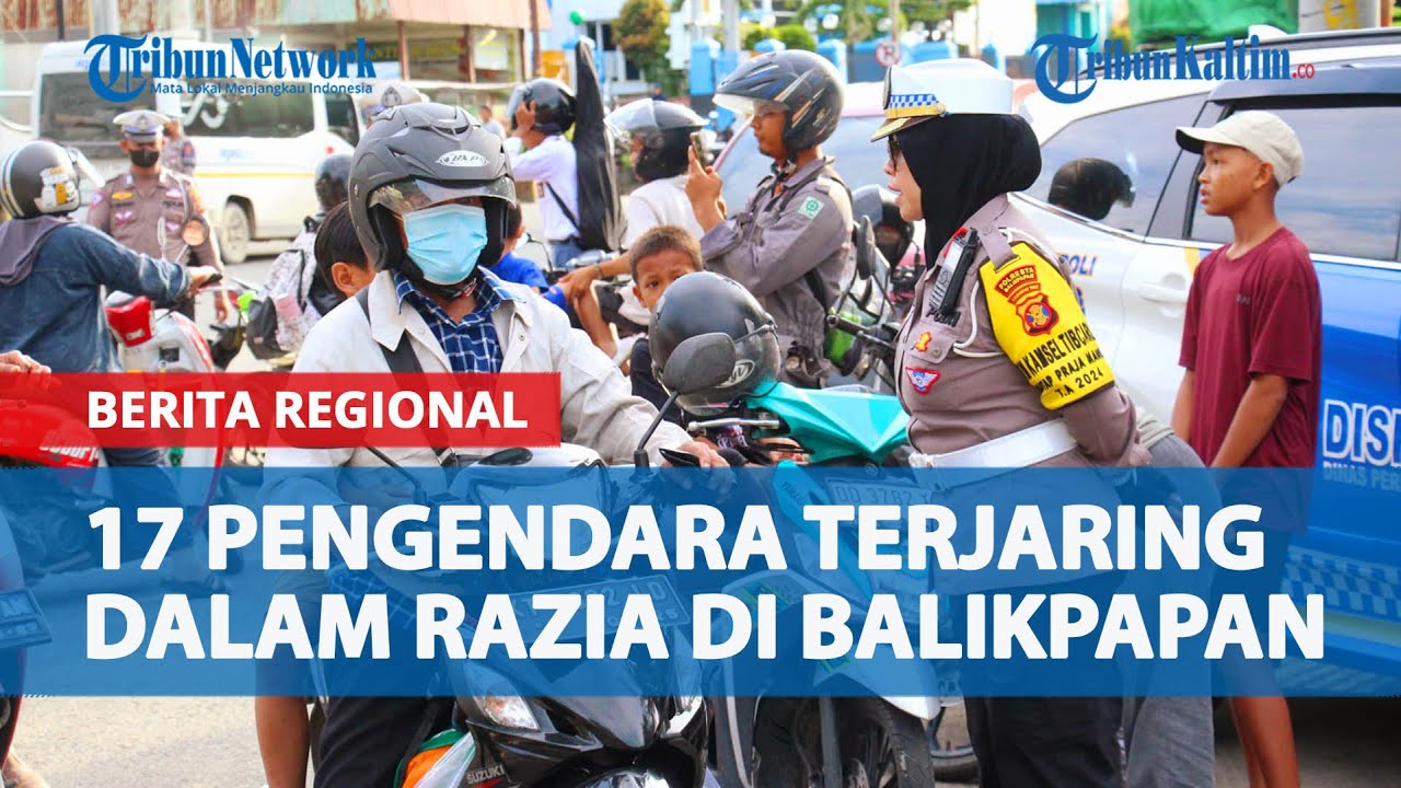 17 Pengendara di Balikpapan tak Ada SIM, Terjaring dalam Razia Polisi