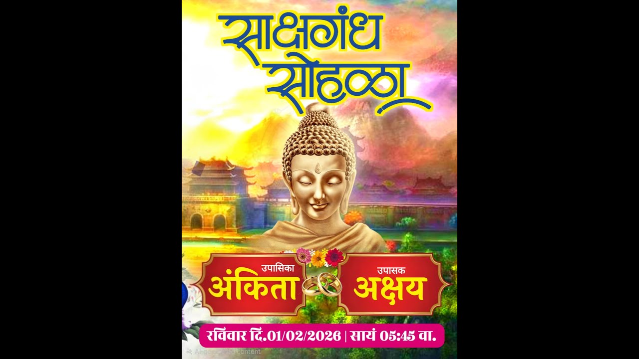 साक्षगंध सोहळा | उपासिका अंकिता व उपासक अक्षय