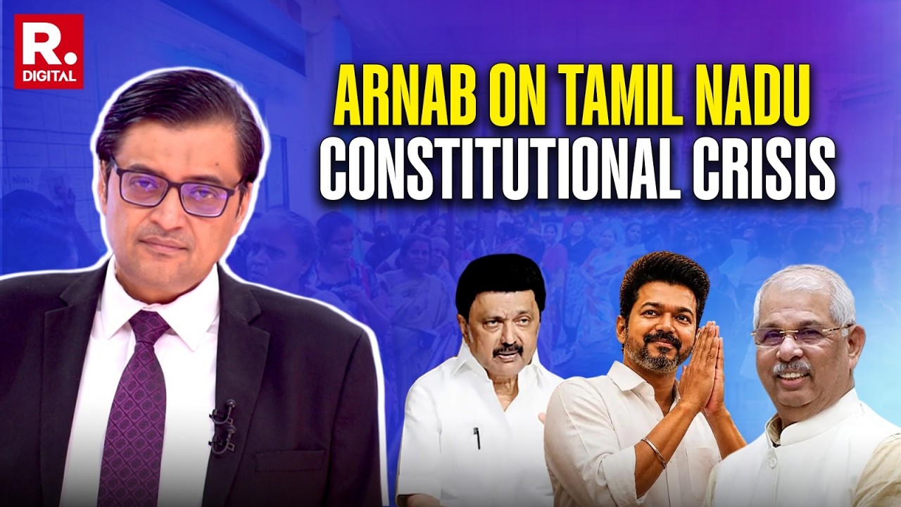 Arnab&rsquo;s Sharpest Take On Tamil Nadu Crisis As Governor Asks Vijay To Prove The 118 Number