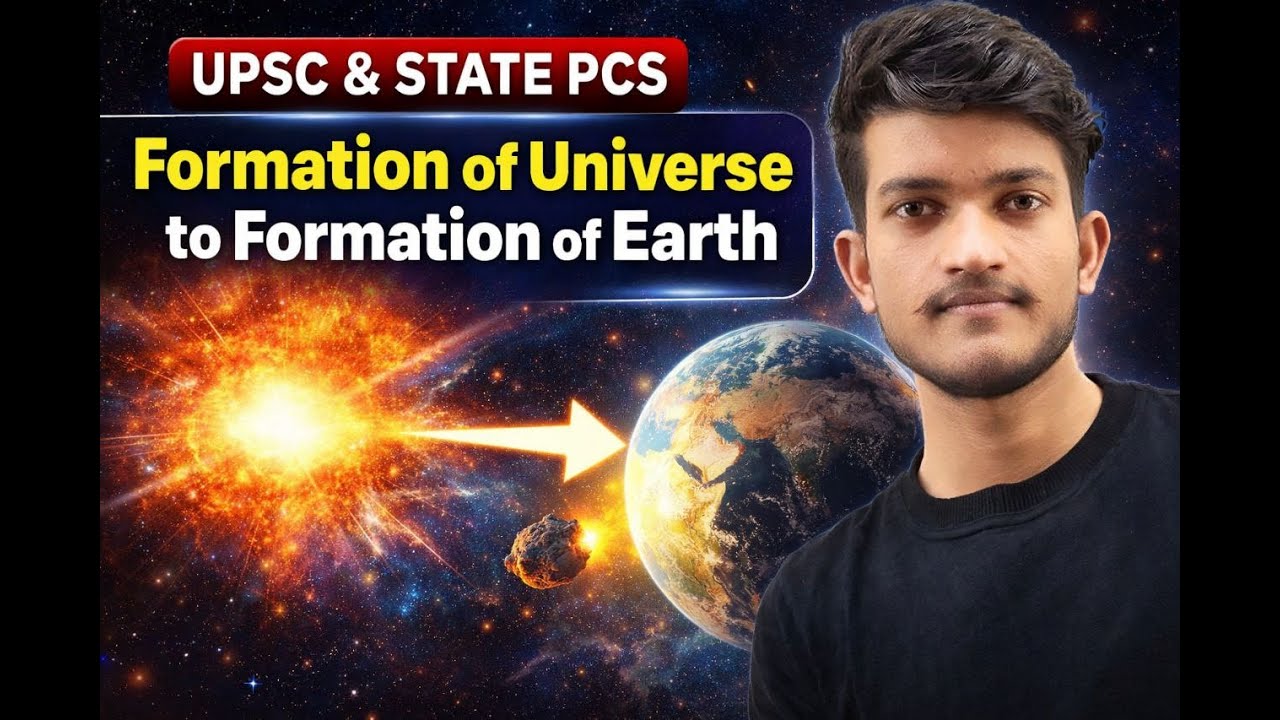 Origin of Solar System & Earth| Geography for UPSC PCS |सौरमंडल एवं पृथ्वी की उत्पत्ति की व्याख्या