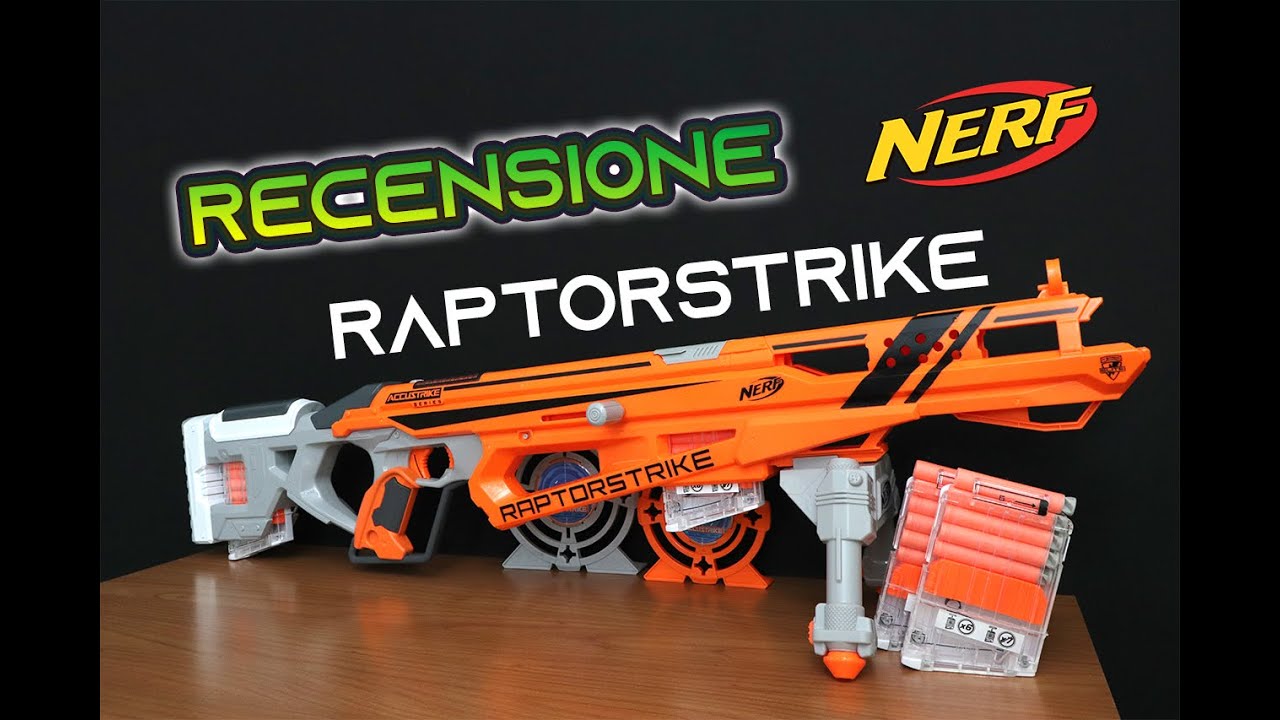 Recensione Nerf Accustrike Raptorstrike || Sniper Accessoriato!