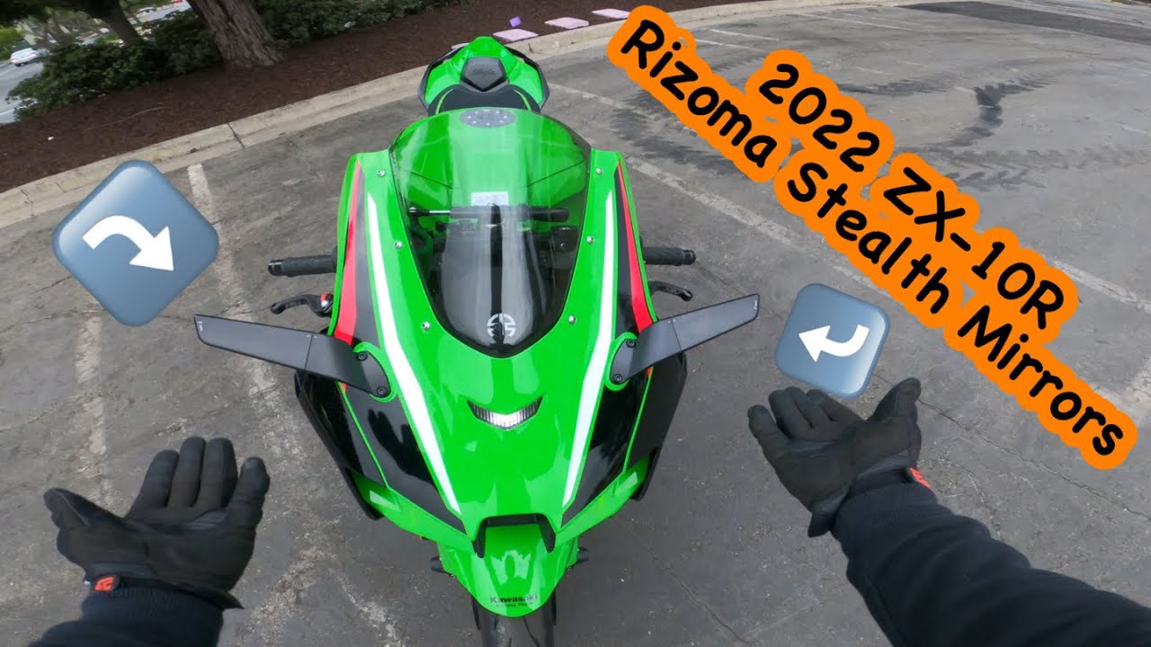 RIZOMA STEALTH MIRRORS | 2022 Ninja ZX-10R | Installation & unboxing