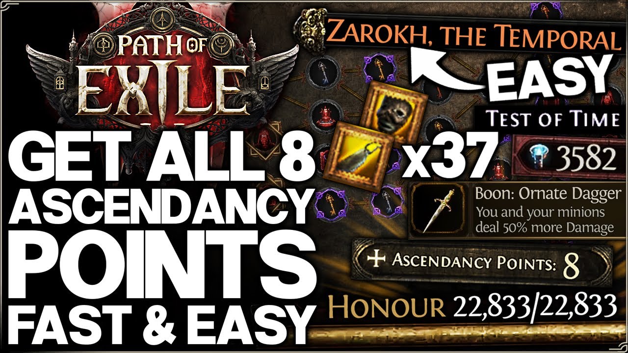 Path of Exile 2 - How to Get ALL 8 Ascendancy Points EASY FAST - 23 OP Trial Tips & Sekhemas Guide!