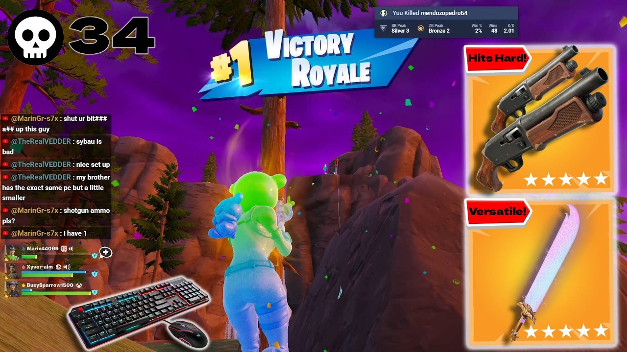 High Elimination Fortnite Zero Build Gameplay Squads