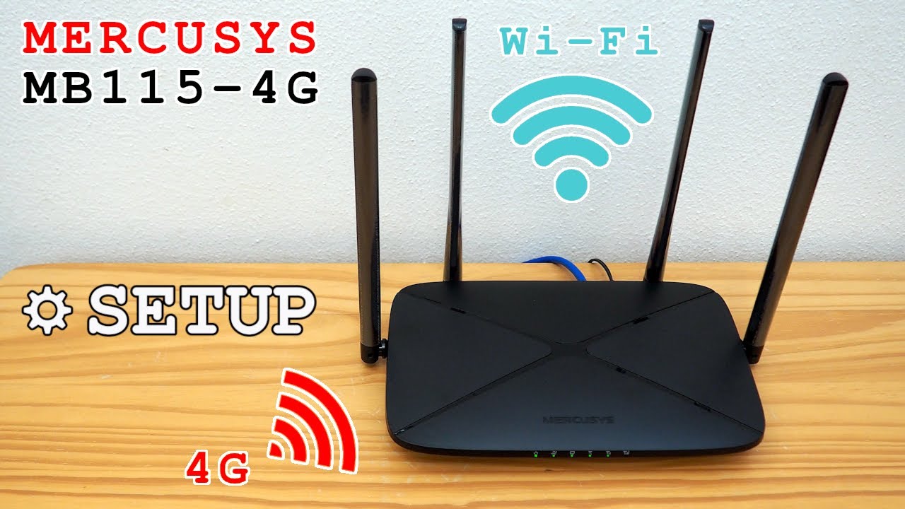 Mercusys MB115-4G router 4G Wi-Fi • Unboxing, installation, configuration and test