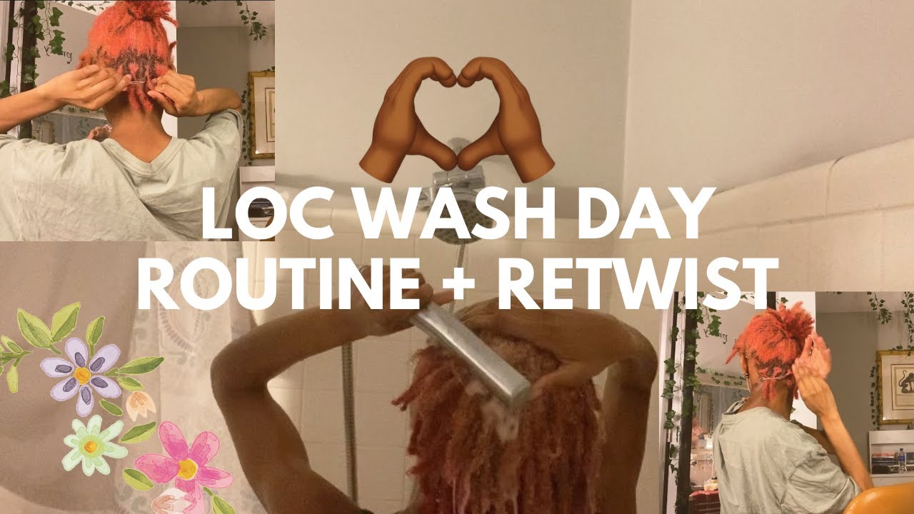 loc wash day + retwist & tips for starter locs