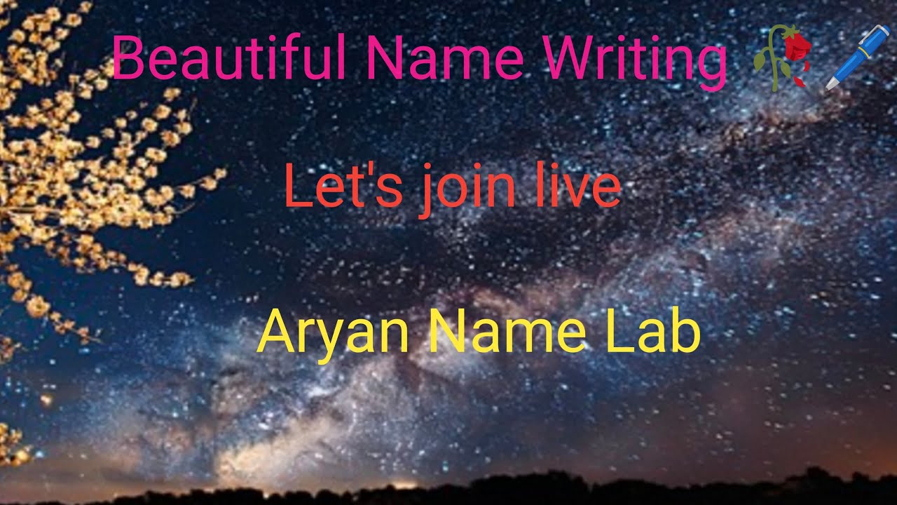 Hello 👋 guy's welcome to the live stream Beautiful name writing 💞🥀🖊️