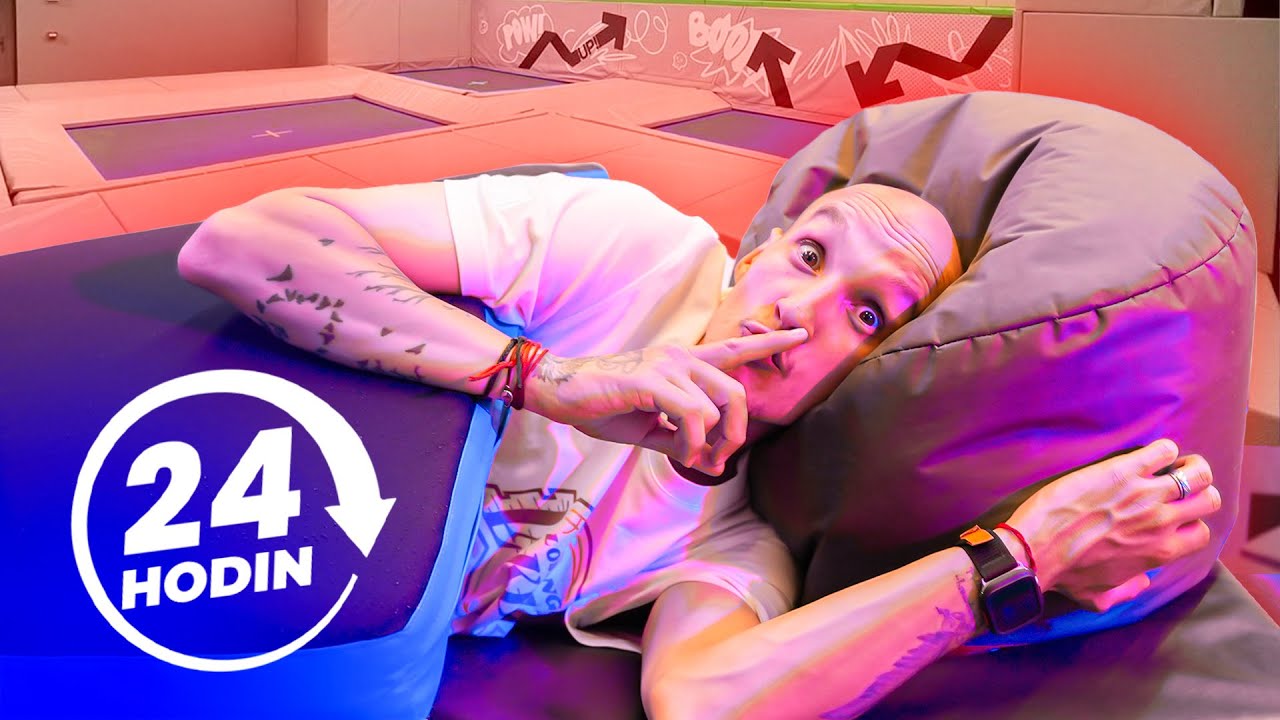 PŘEŽIL JSEM 24 HODIN V TRAMPOLÍNOVÉM CENTRU?!