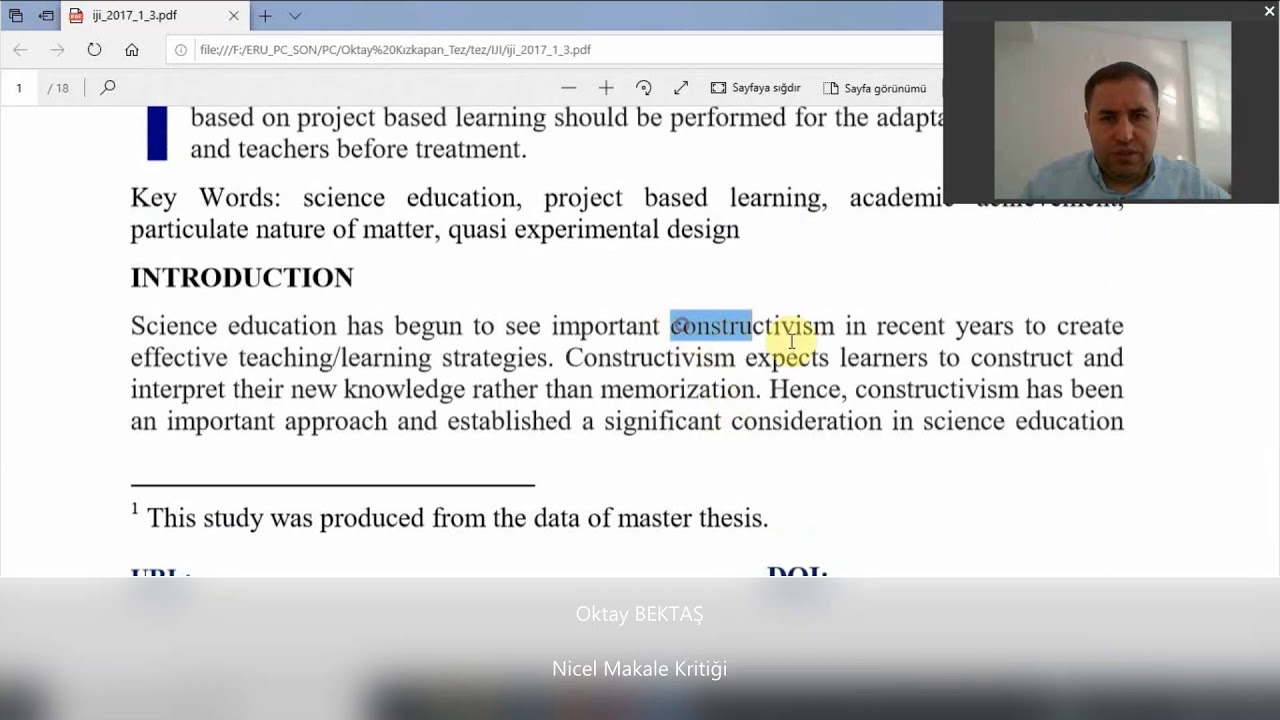 Makale Kritiği: Nicel araştırma makalesi nasıl yazılmalıdır?