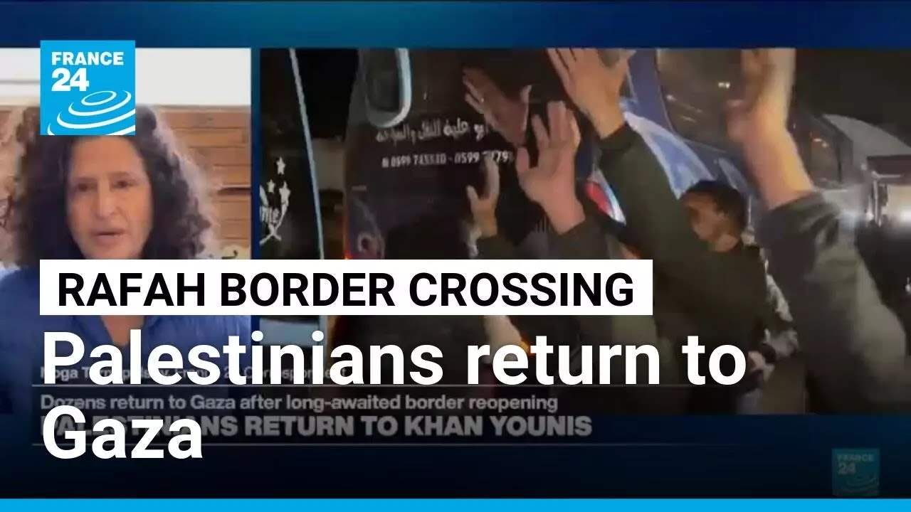 Palestinians return to Gaza after long-awaited Rafah reopening &bull; FRANCE 24 English