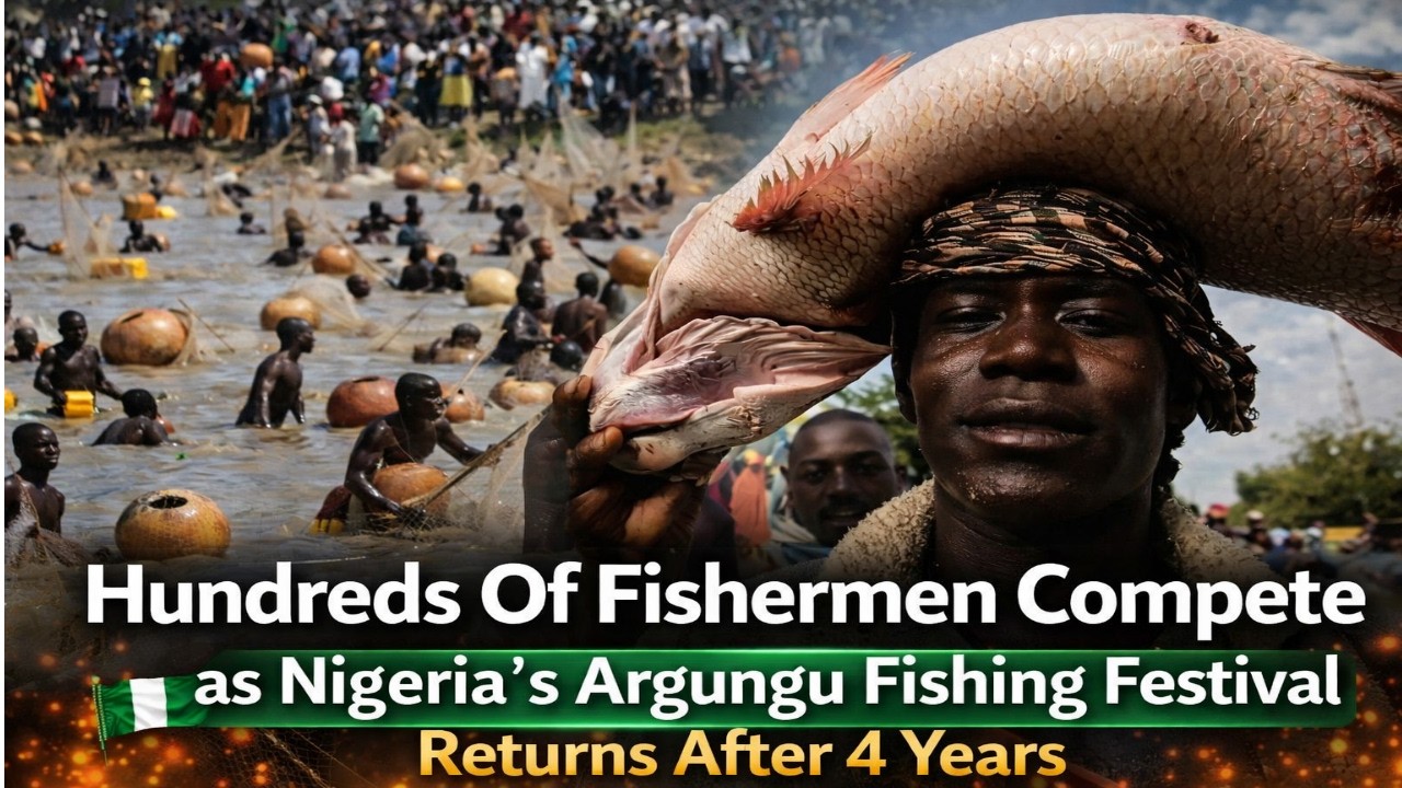 Hundreds Of Fishermen Compete as Nigeria’s Argungu Fishing Festival Returns After 4 Years