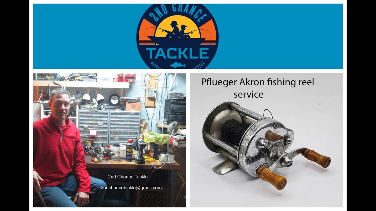 Pflueger Akron vintage fishing reel how to take apart and service