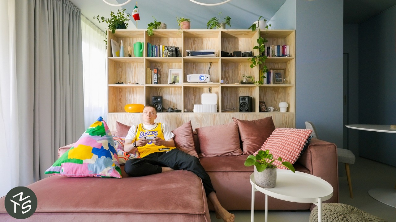 NEVER TOO SMALL: Modern and Cosy Studio Apartment with a Retro Vibe, Poland 38sqm/409sqft