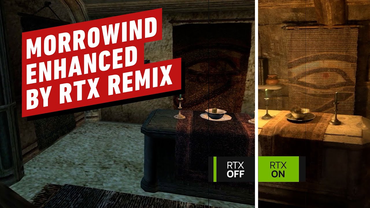 Elder Scrolls 3: Morrowind - Auto-Enhanced with Nvidia RTX Remix AI