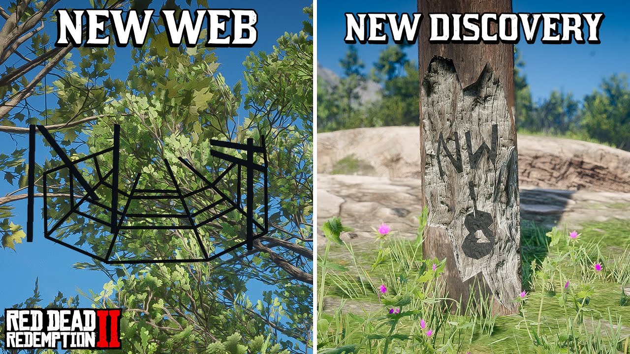 New Spider Web and Pole Carvings Found! - RDR2's Spider Web Mystery Just Got Bigger