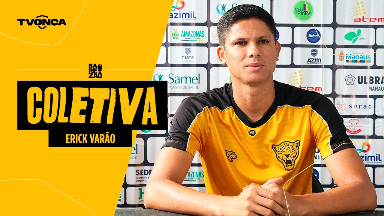 Entrevista coletiva volante Erick Varão (pré-jogo Parintins RPE x  Amazonas)