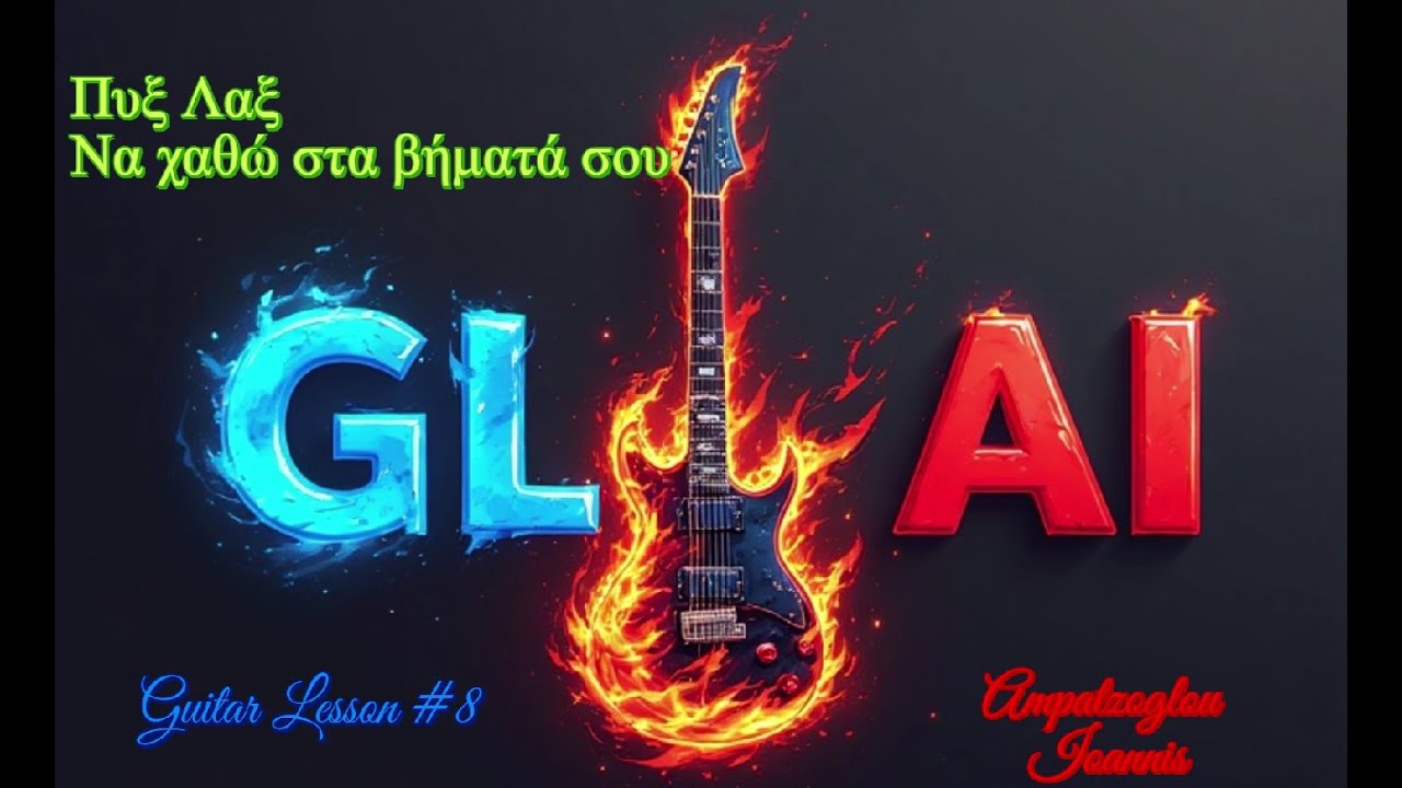 GL-AI#8 - Να χαθώ στα βήματά σου (Πυξ Λαξ)_Μάθημα κιθάρας_Ανάλυση συγχορδιών τραγουδιού