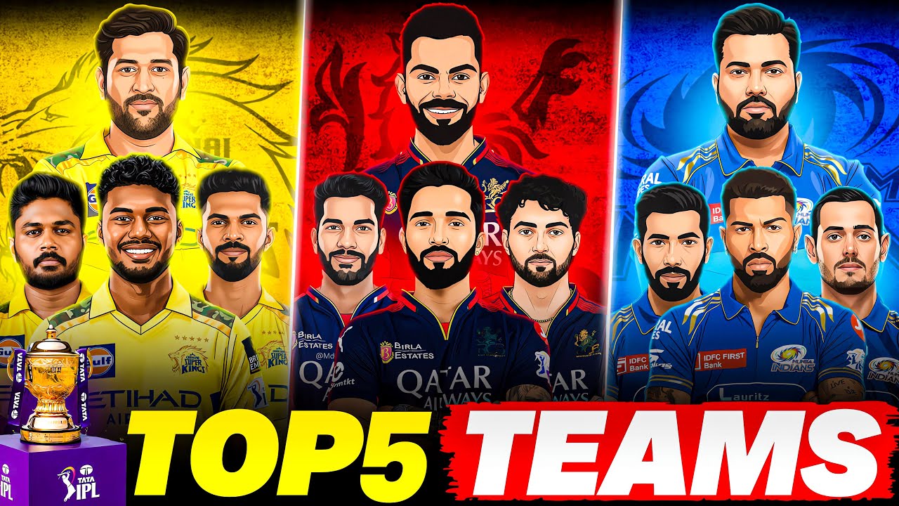 IPL 2026 Top 5 Strongest Teams 🔥