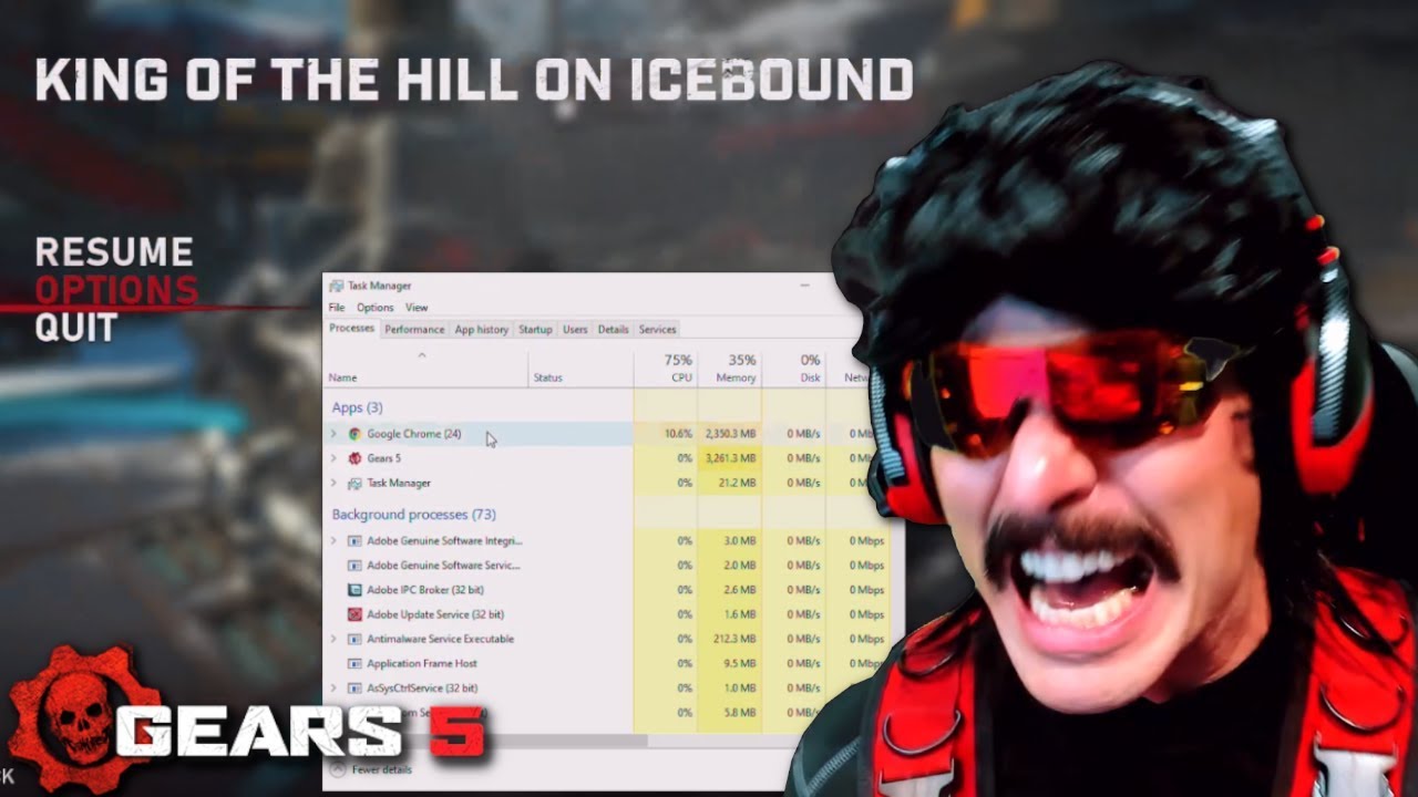 DrDisrespect UNINSTALLS Gears 5 in MASSIVE RAGE!