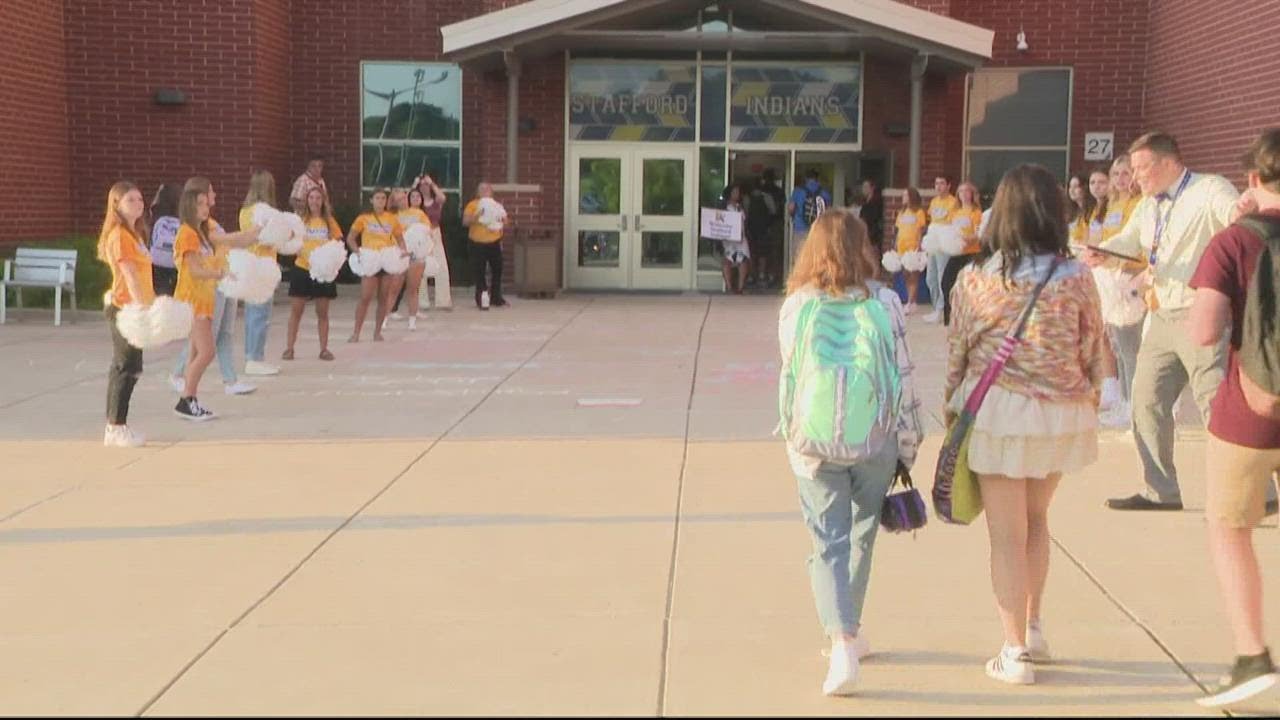 Stafford High School students return to school