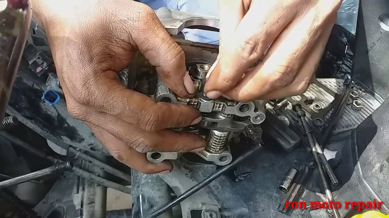 Mio i125 maingay, palit camshaft at rocker arm, pati block